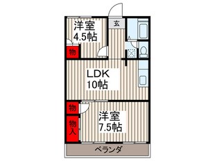 サンステ－ジ竹の塚(403)の物件間取画像